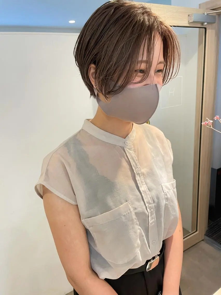 ショート 大迫 江梨のヘアスタイル