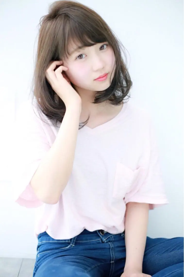 ミディアム セミロング Re:ta Hair 飯田淳平のヘアスタイル