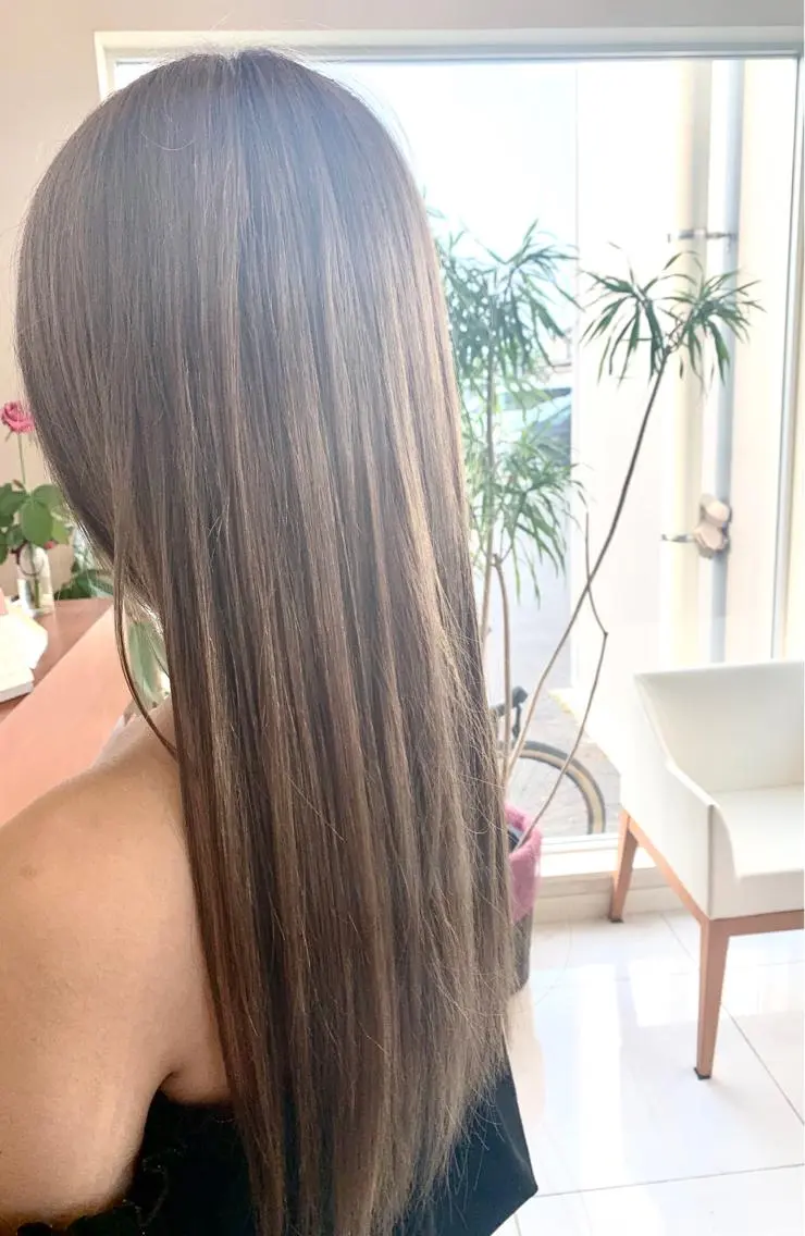 ロング 田中 美有のヘアスタイル