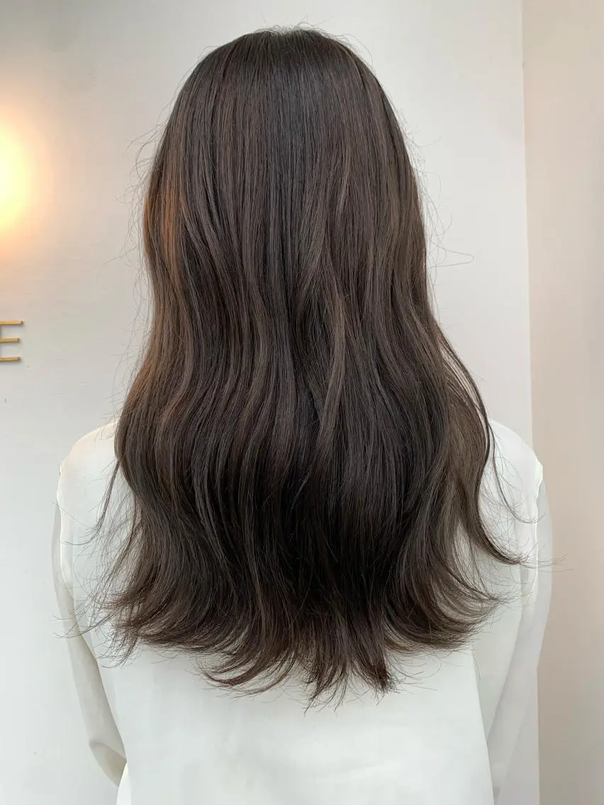セミロング カラー アッシュ ブリーチ ラベンダーカラー ラベンダーアッシュ ブリーチなしカラー ヘアカラー 中目黒🌼 🌼ハナのヘアスタイル