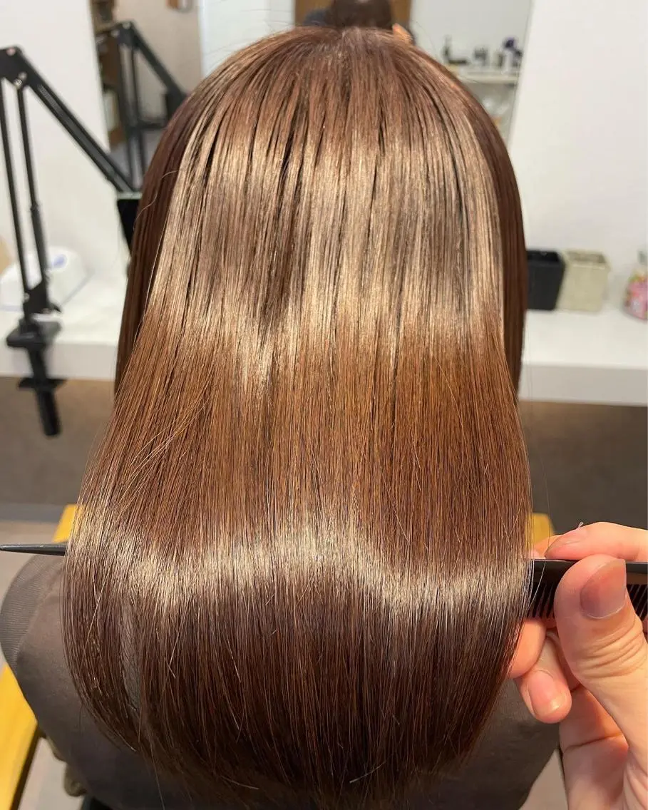 ミディアム 髪質改善 加留部 節のヘアスタイル