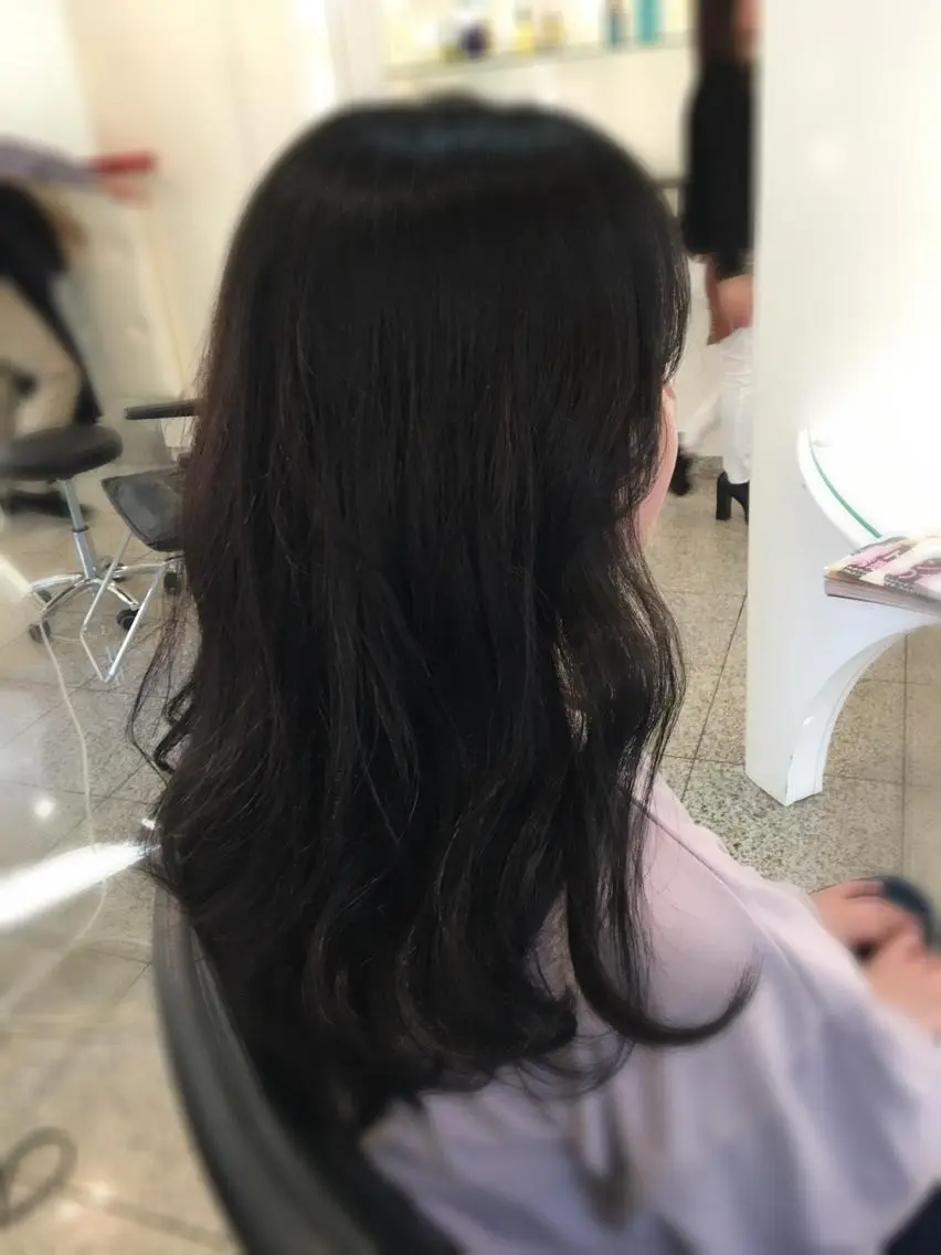 ロング カラー たなか ちあきのヘアスタイル