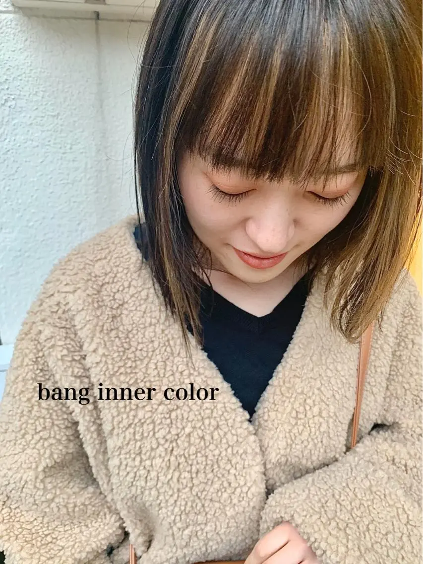 ミディアム カラー インナーカラー カット ヘアカラー トリートメント 透明感カラー👑 井上美乃里のヘアスタイル