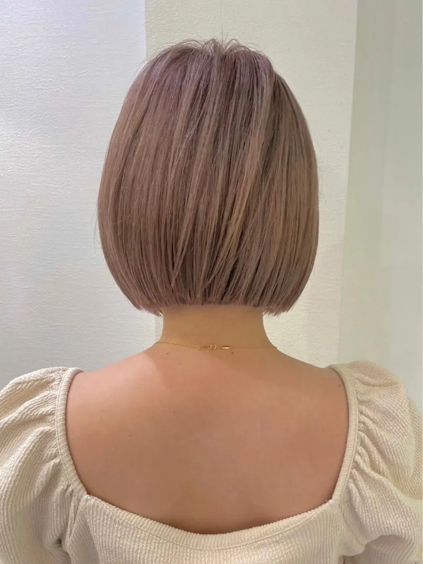 ショート トリートメント カット ヘアカラー トリートメント 顔周り🇰🇷ロンド レイヤー✨カジワラのヘアスタイル