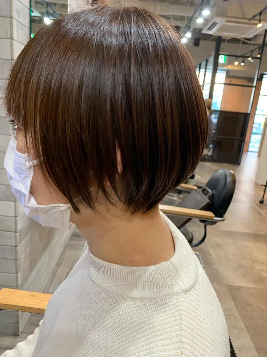ショート カット ヘアカラー トリートメント 山本 みきのヘアスタイル
