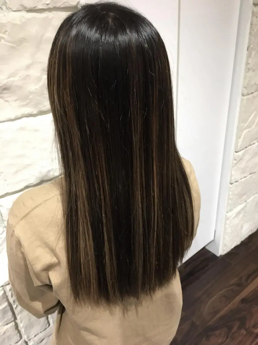ロング ハイライト 川合 勇気のヘアスタイル