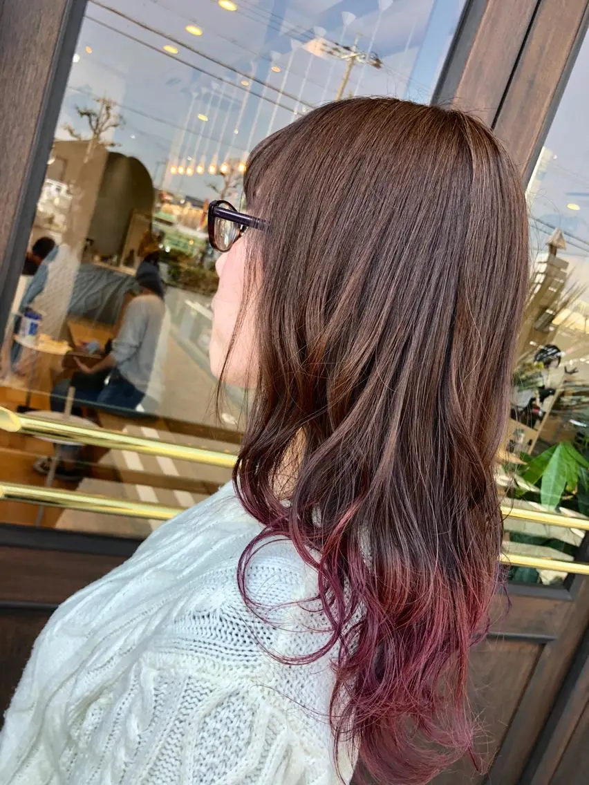 カラー ピンクカラー 三村 桜生のヘアスタイル