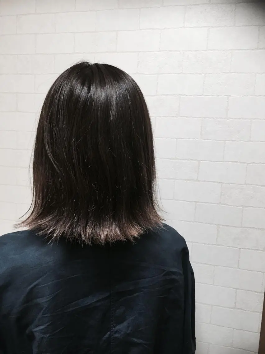 セミロング カラー ボブ カット yoriko ♪のヘアスタイル