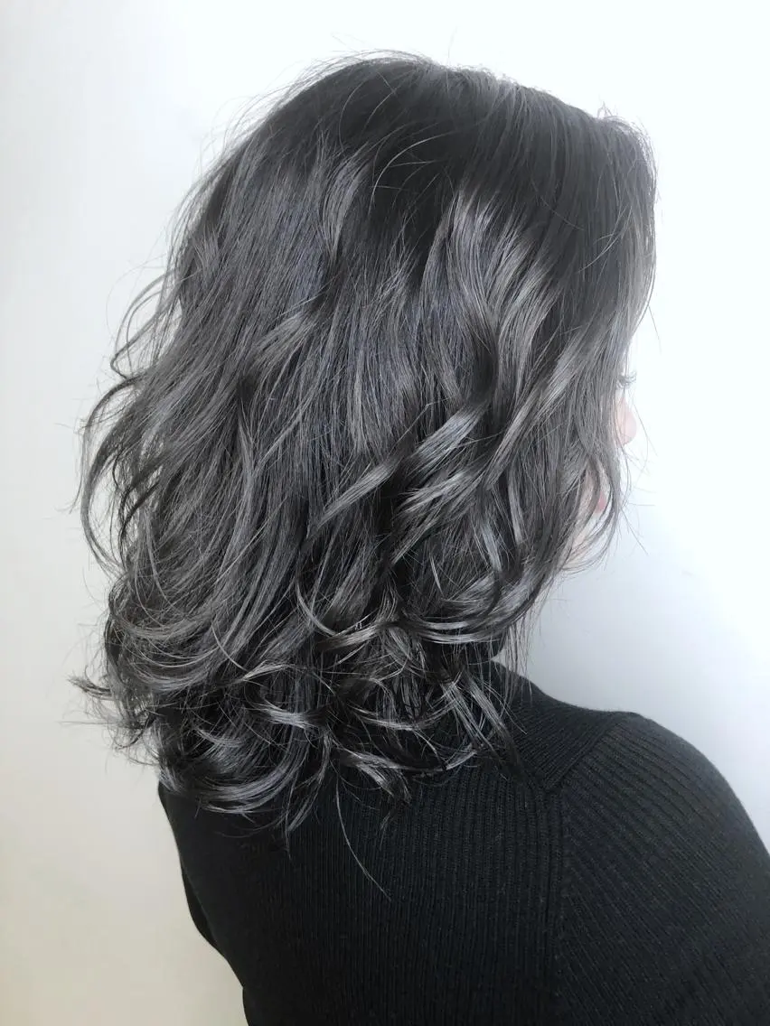 セミロング カラー ブリーチ ケアブリーチ ダブルカラー メンズヘア特化 崎田 成人のヘアスタイル