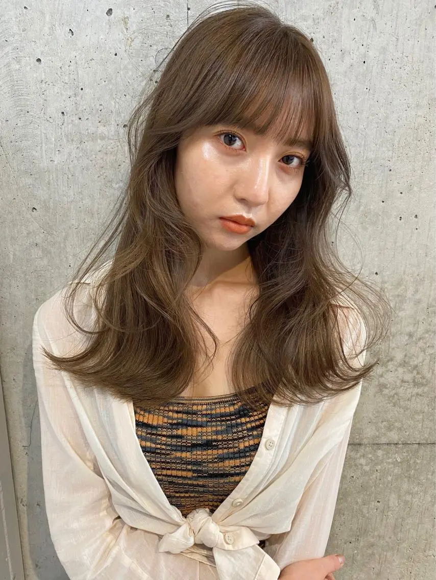 ロング カラー レイヤーカット Pia ツボイ ケイタのヘアスタイル