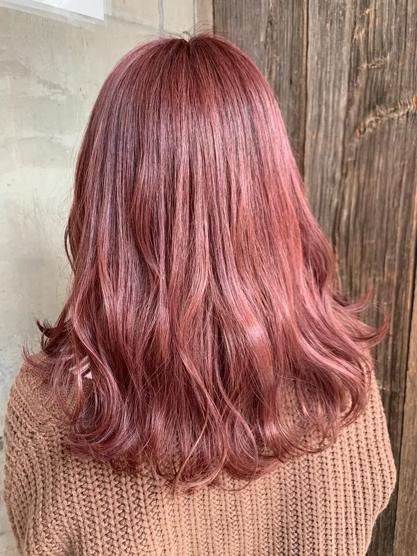 セミロング カラー 平野 優奈のヘアスタイル