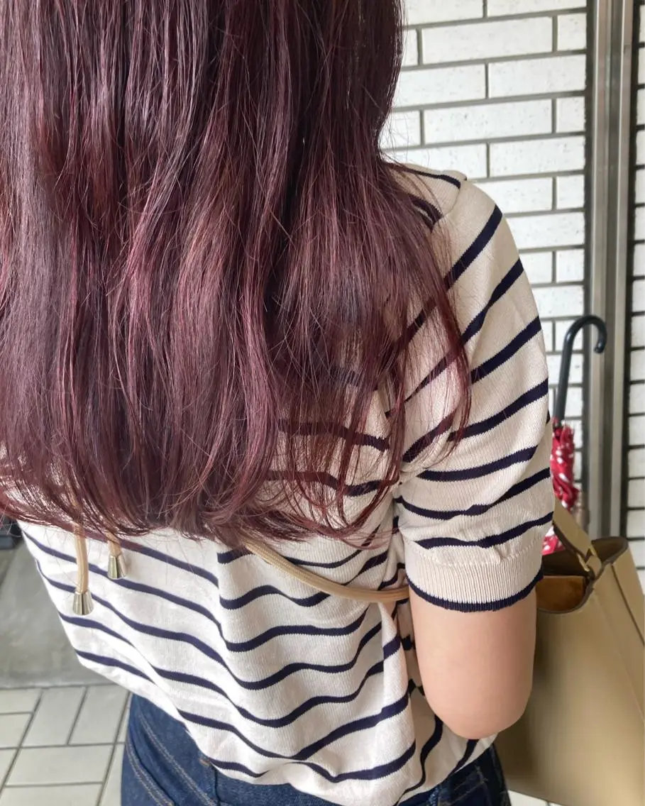 カラー ブリーチ ブリーチなしカラー 縮毛矯正 カットモデル 募集中/アスカのヘアスタイル