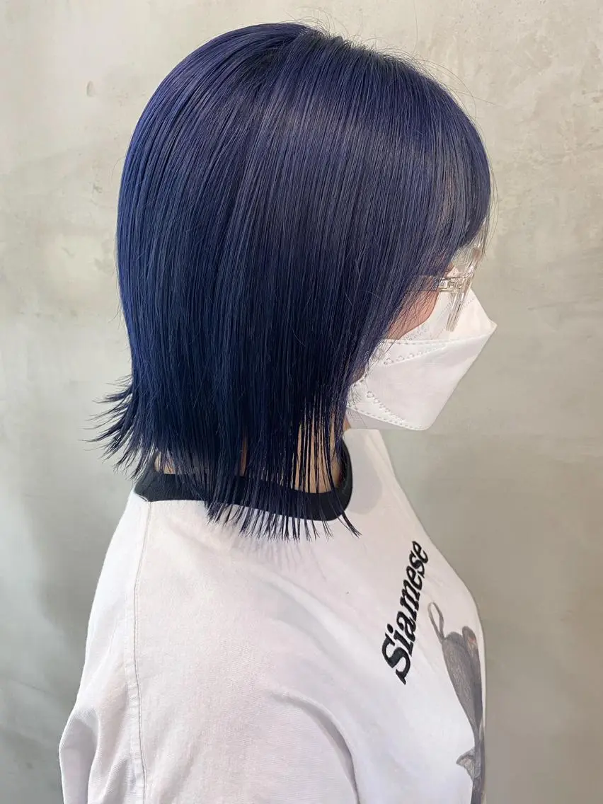 ショート カラー ブルーカラー ネイビーカラー カット ヘアカラー トリートメント 🫧透明感カラー🫧 OIKAWAのヘアスタイル