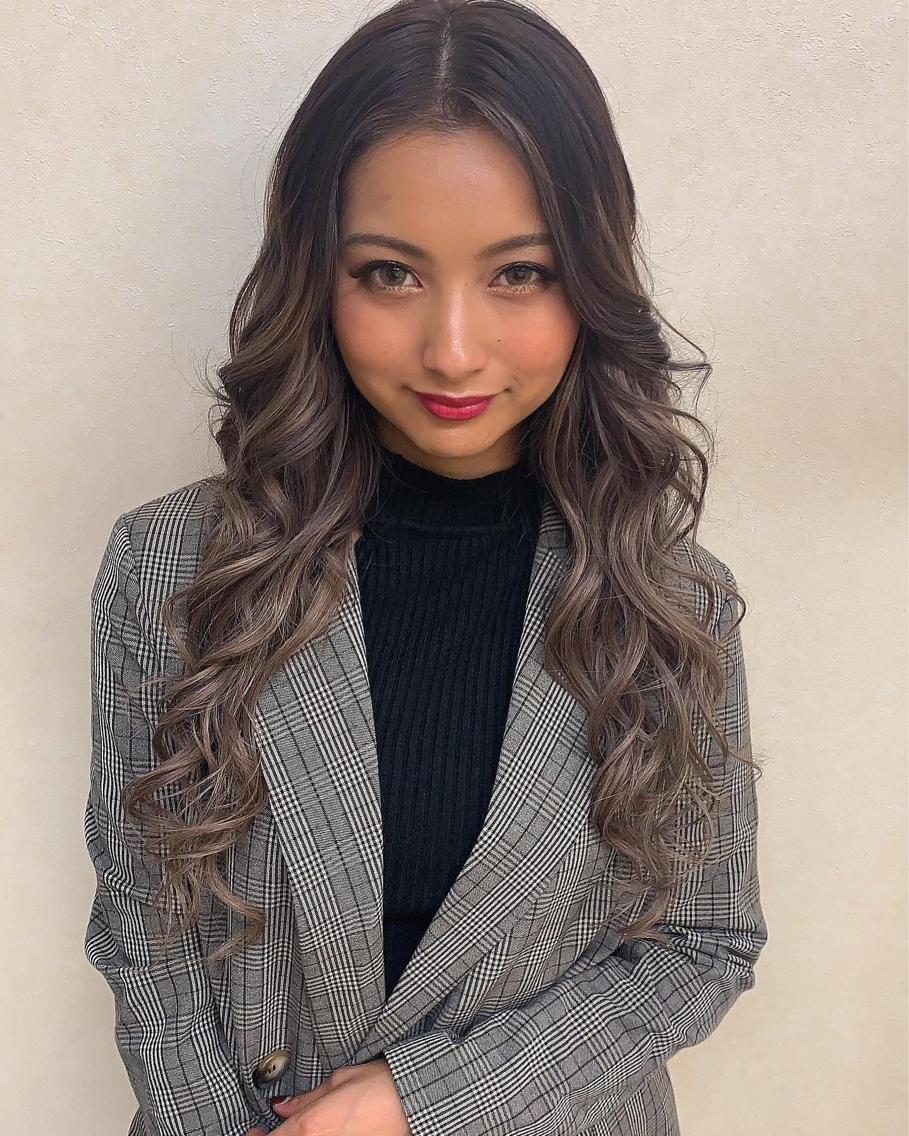 ロング プルエクステ エクステ ヘアカラー エクステ プルエクステ 𝑾𝑨𝑲𝑨のヘアスタイル