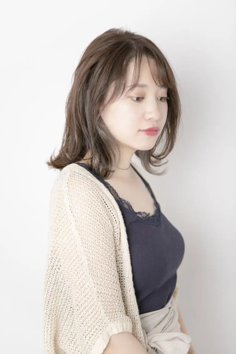 セミロング カット ヘアカラー トリートメント 似合わせカット 銀座/アライ カズヤのヘアスタイル