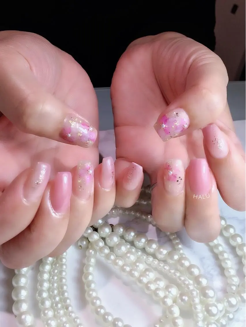 ネイル ニュアンスネイル 春ネイル HALU ハルのネイルデザイン