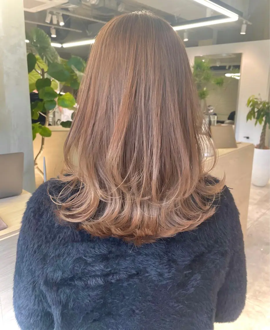 セミロング 銀座/レイヤーカット 🤍内野すみれのヘアスタイル