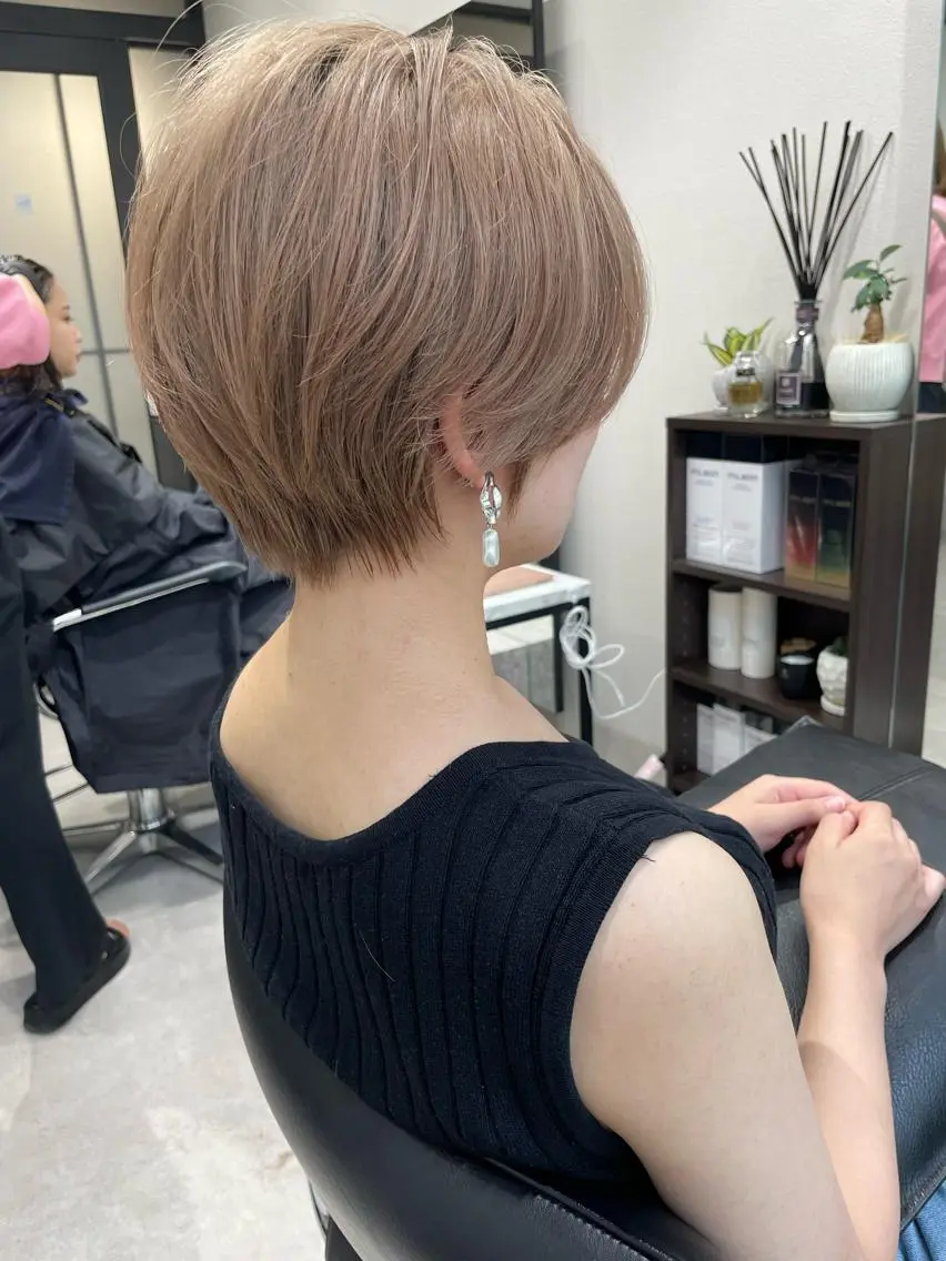 ショート カラー カット ヘアカラー 髪質改善will hairdesignのヘアスタイル
