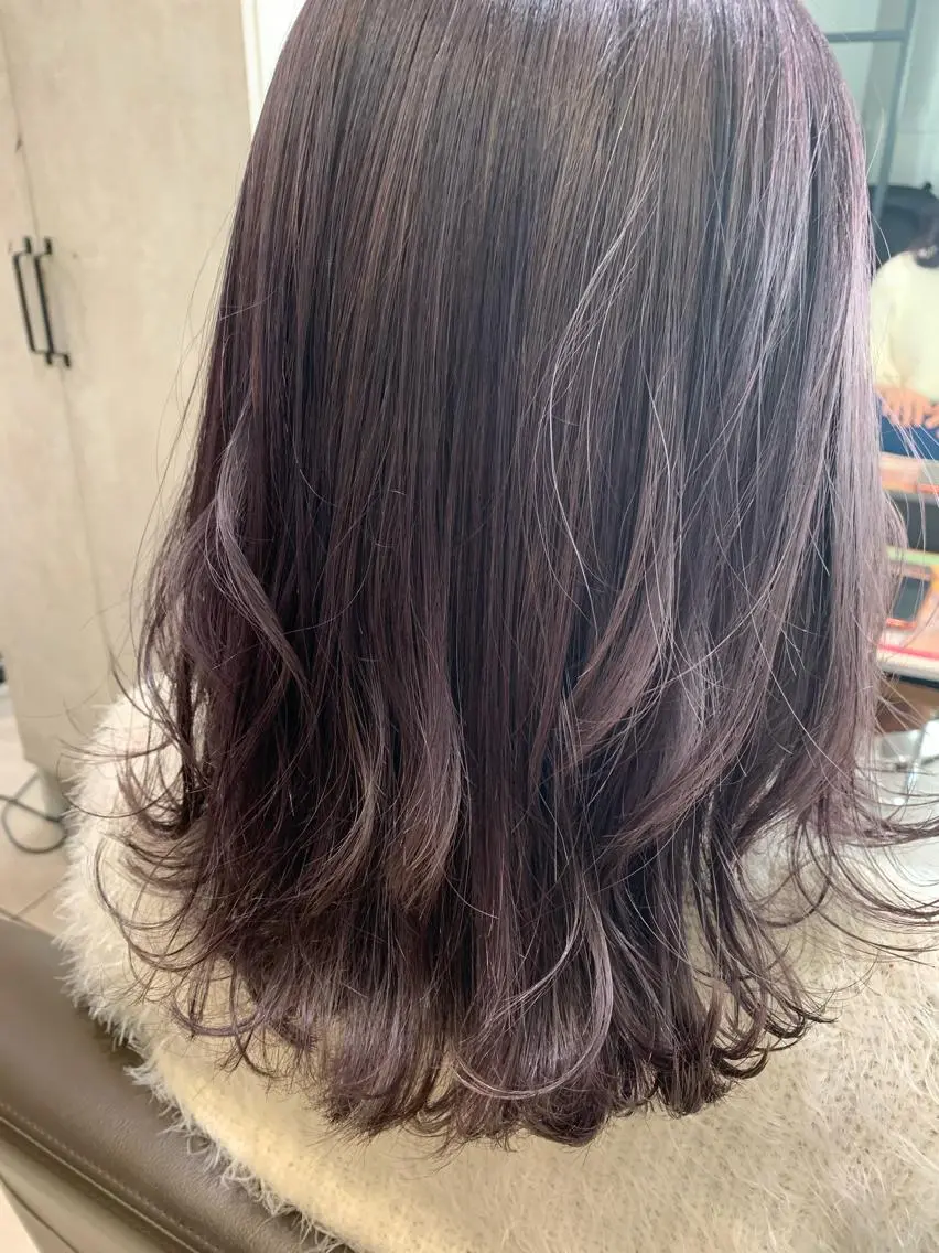 セミロング カラー ラベンダーカラー 美髪✖️似合わせ 🌻ヒトミのヘアスタイル