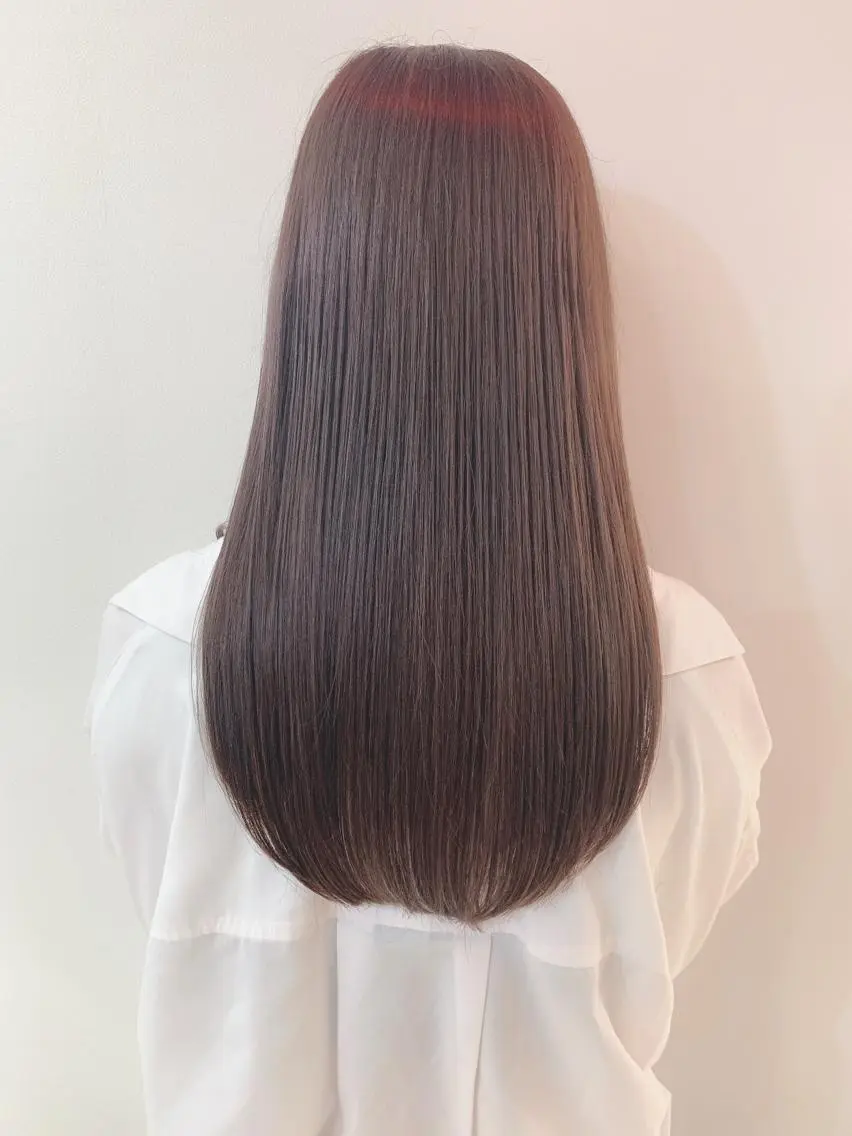 ロング カラー カット ヘアカラー なりたいが叶う ながしまじゅんきのヘアスタイル