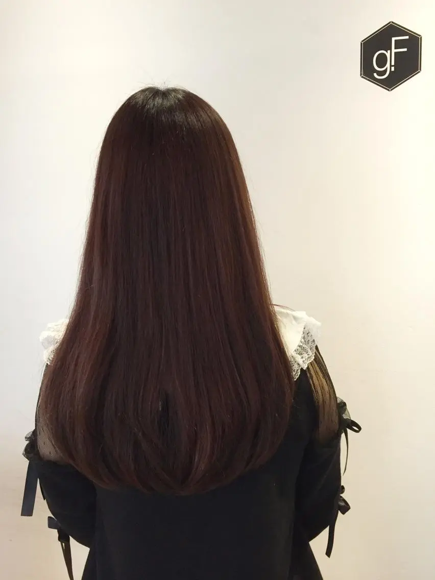 ロング カラー ピンクカラー バイオレットカラー ロング トリートメント ◇おの あすか◇のヘアスタイル