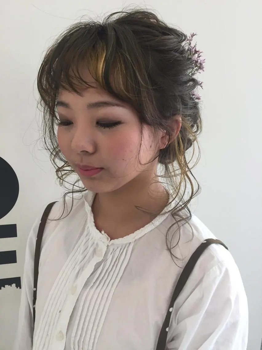 ミディアム ヘアセット ✂️小顔カット✂️ 山本有紀のヘアスタイル