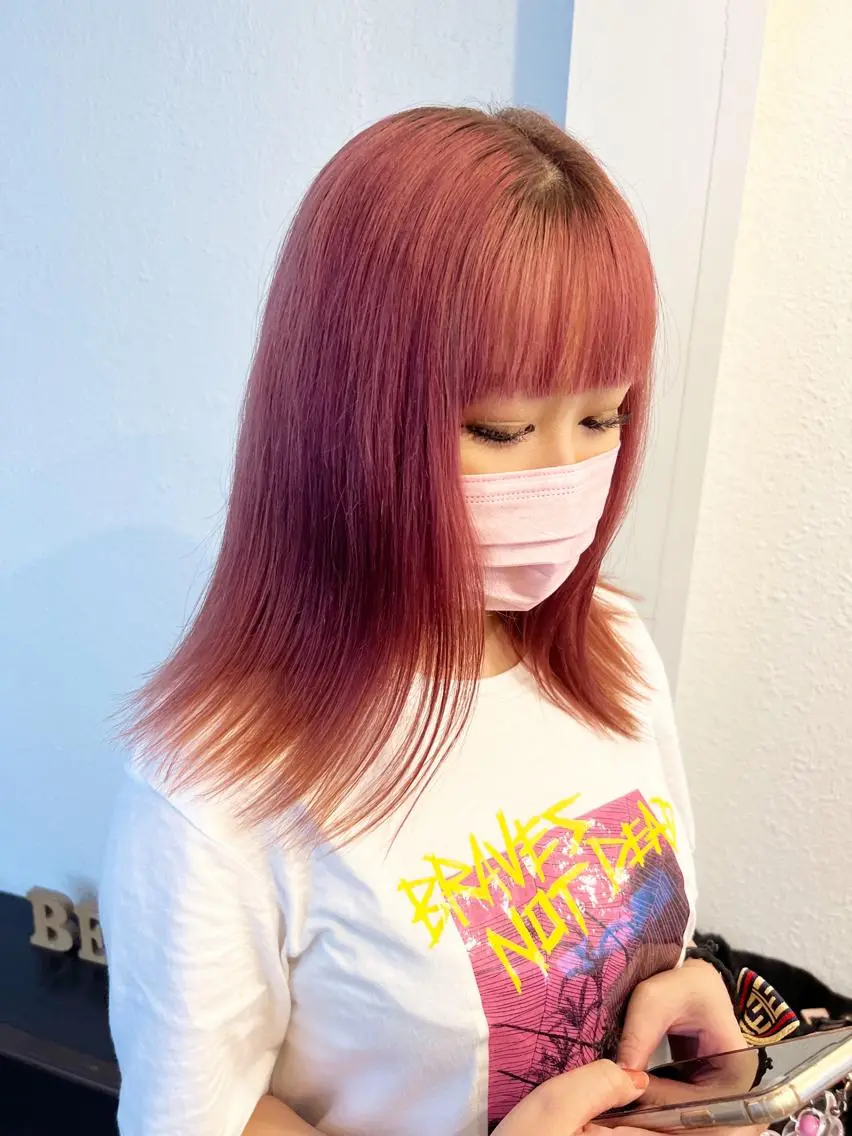 セミロング カラー パーマ ヘアアレンジ 名古屋駅/トップス タイリスト/大黒拓哉のヘアスタイル
