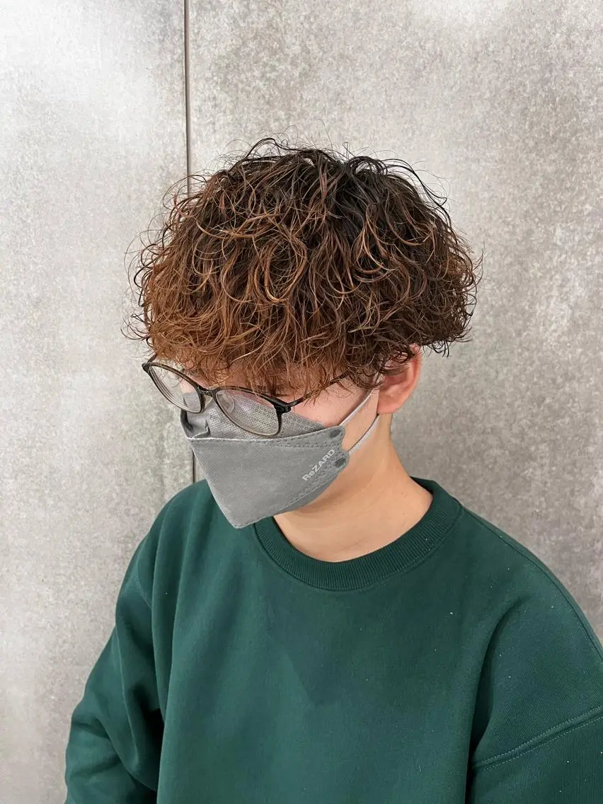 ショート パーマ メンズ カット パーマ 瀧野 翔吾【メンズ特化】のヘアスタイル
