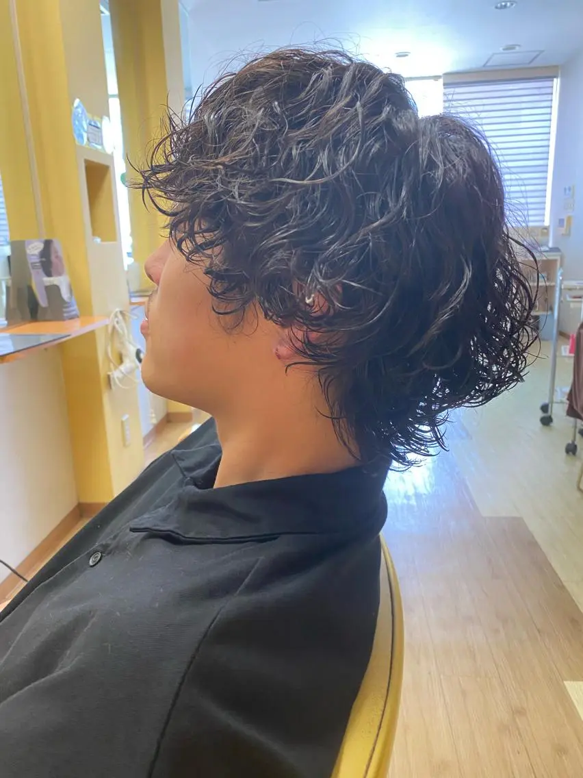 パーマ メンズ メンズパーマ カット パーマ 岡垣 幸汰のヘアスタイル
