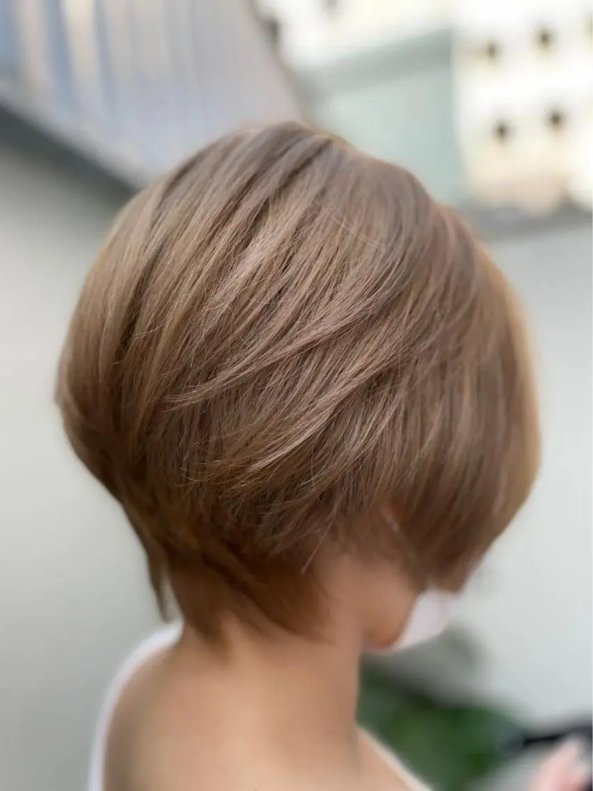 ショート カット プルエクステ界隈 ハイトーン/カツオ✨のヘアスタイル