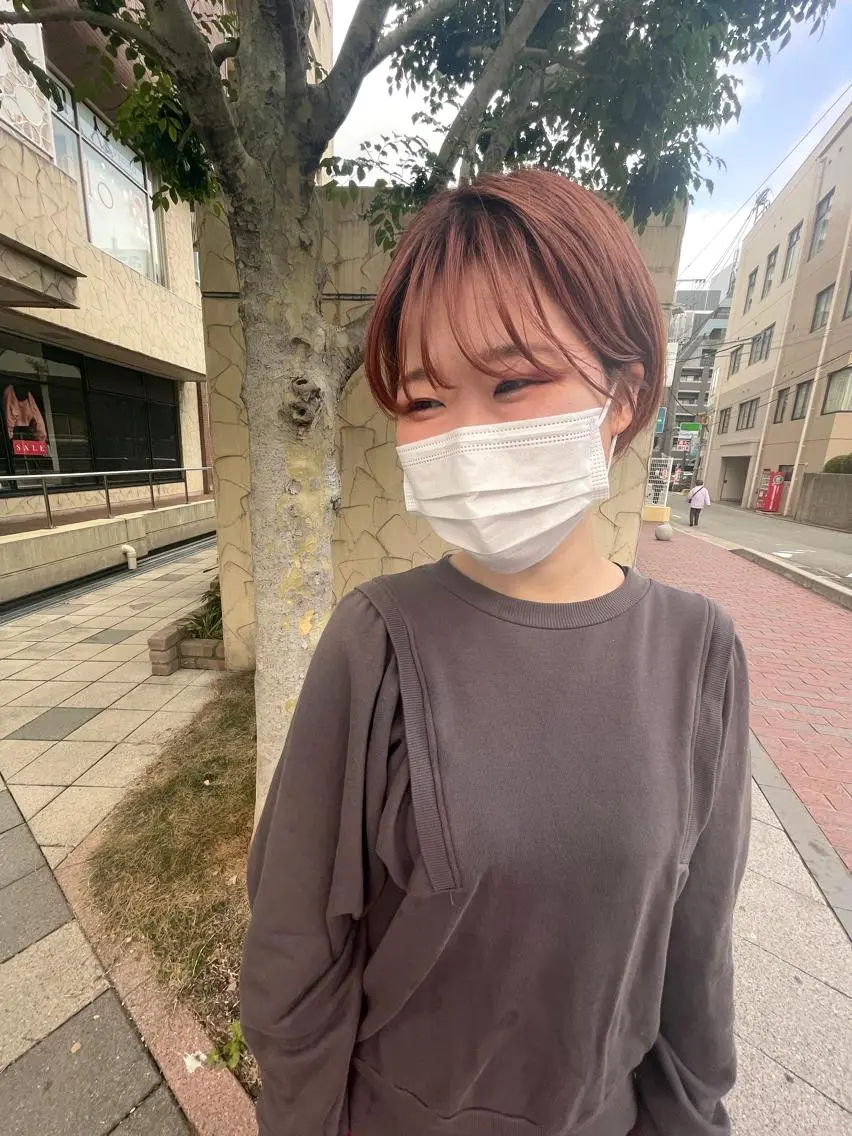 ショート カラー 🙃 透明感カラー/ボブのヘアスタイル