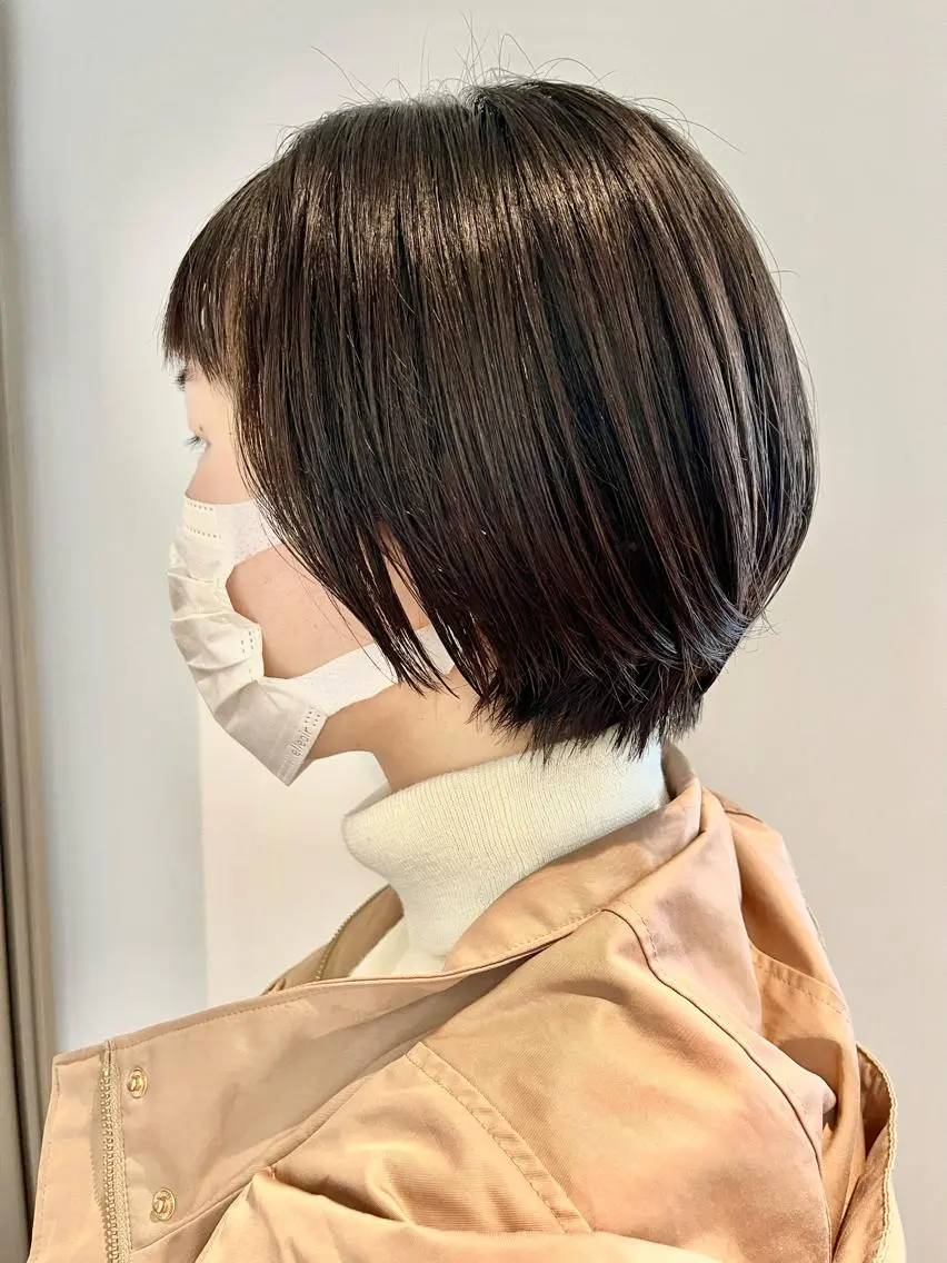 ショート トリートメント 稲荷 友美のヘアスタイル