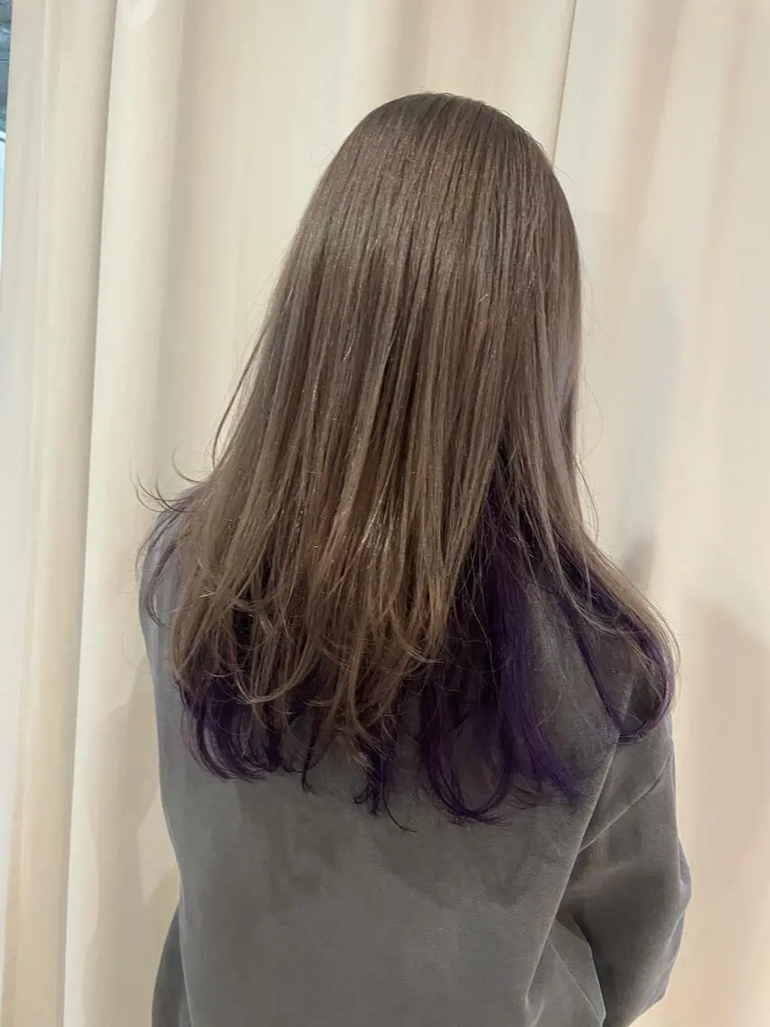 ロング カラー ロング ウルフカット 中目黒🌼 🌼ハナのヘアスタイル