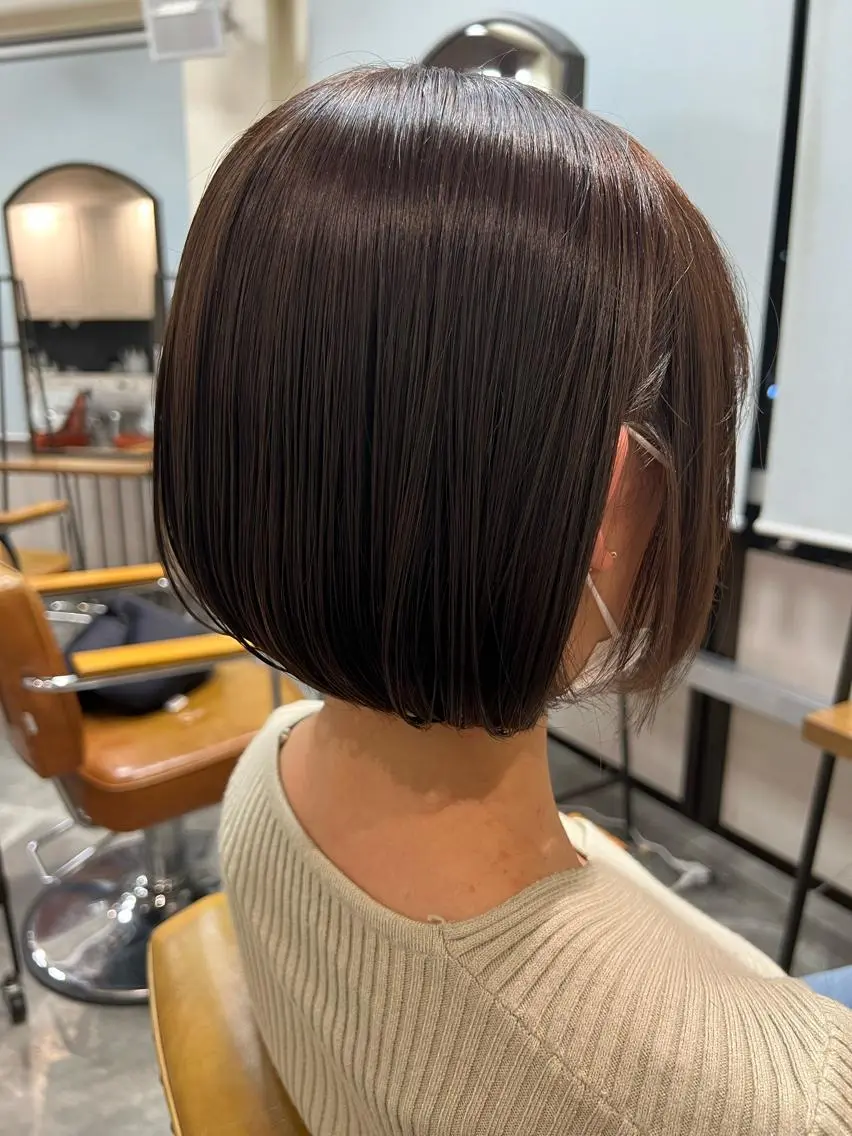 ショート ボブ ショートヘア 縮毛矯正 Appeler Kana yのヘアスタイル