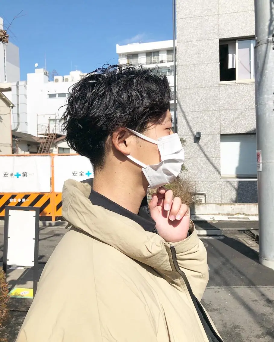 パーマ ヘアアレンジ メンズ カット パーマ トリートメント ヘアセット メンズ特化✂️栗原 侑也のヘアスタイル