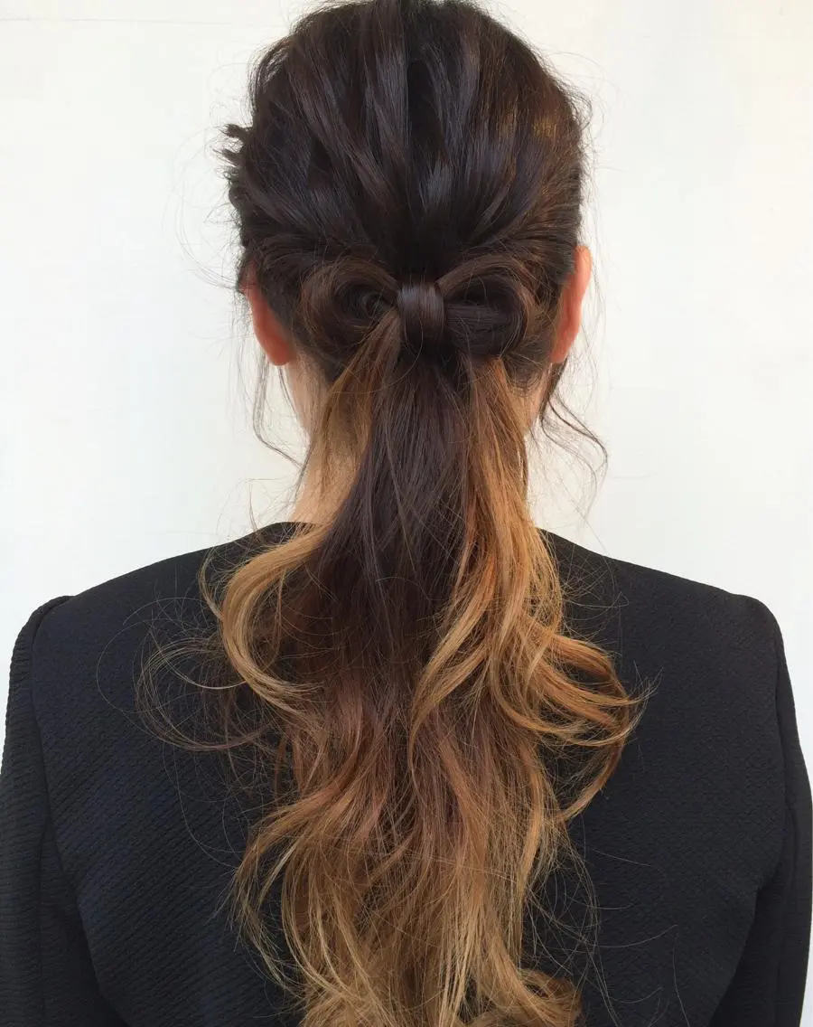 ロング カラー ヘアアレンジ グラデーションカラー 松田 類生のヘアスタイル