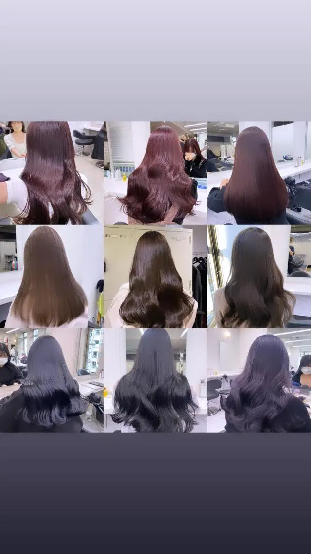 ロング カラー カット ヘアカラー トリートメント ヘッドスパ 韓国/トレンド レイヤー【101】のヘアスタイル