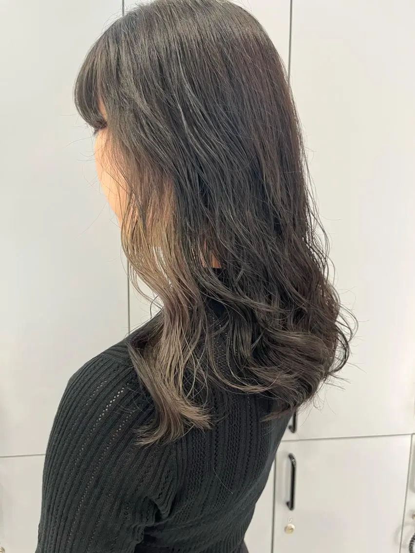 ロング パーマ カット パーマ トリートメント 山本 佳奈のヘアスタイル