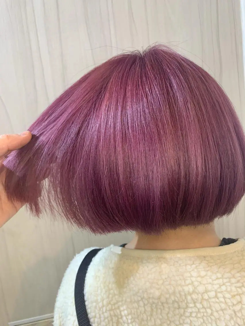 セミロング カラー ヘアアレンジ ✨錦糸町ブリーチ/ ホワイトカラー皇気✨のヘアスタイル