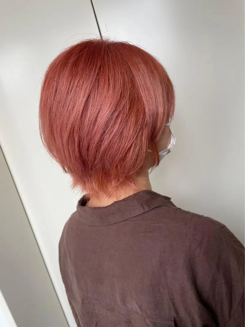 ミディアム カラー ブリーチ パーマモデル募集中 渥美翔人のヘアスタイル