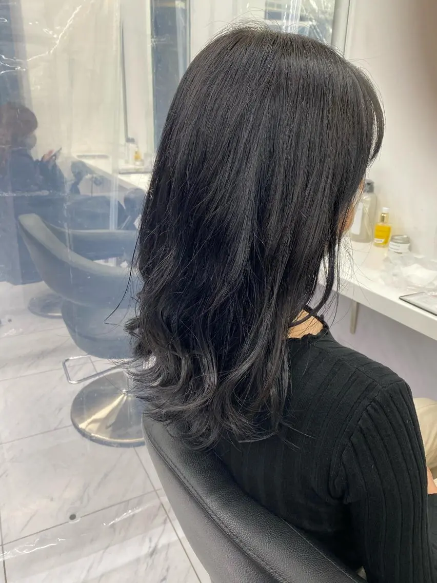ミディアム カラー メンズ特化 水口湧太のヘアスタイル