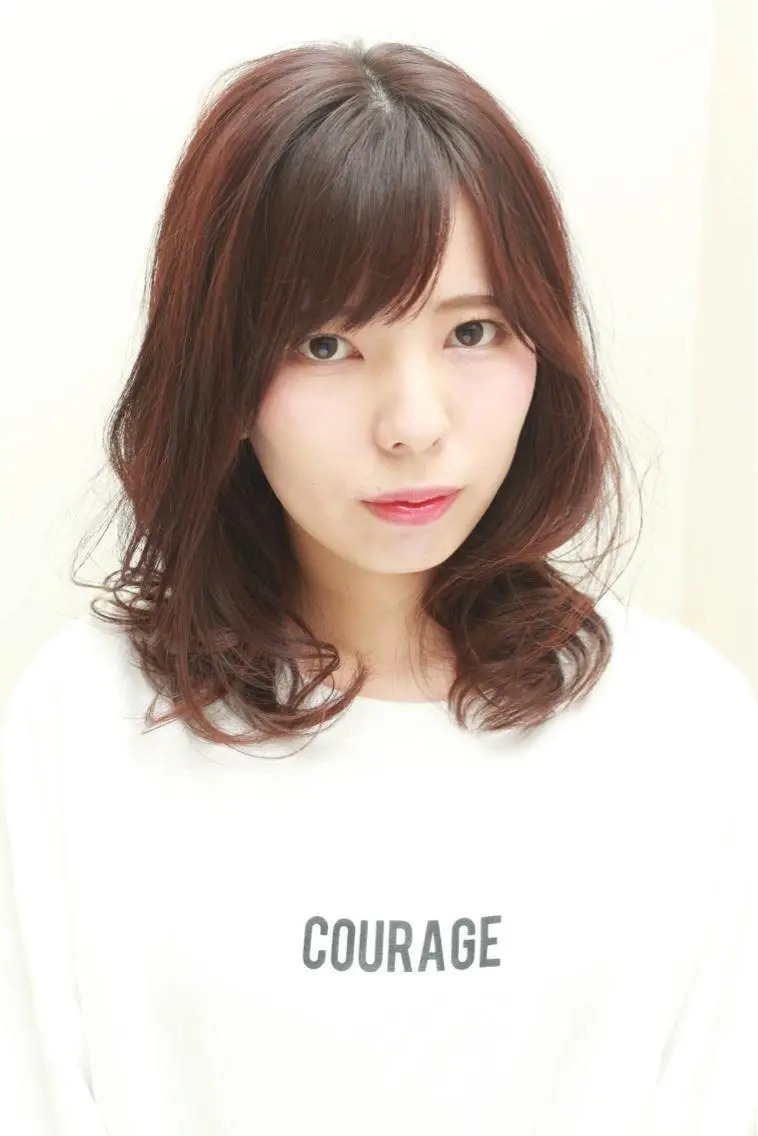 ミディアム 佐野 寛のヘアスタイル