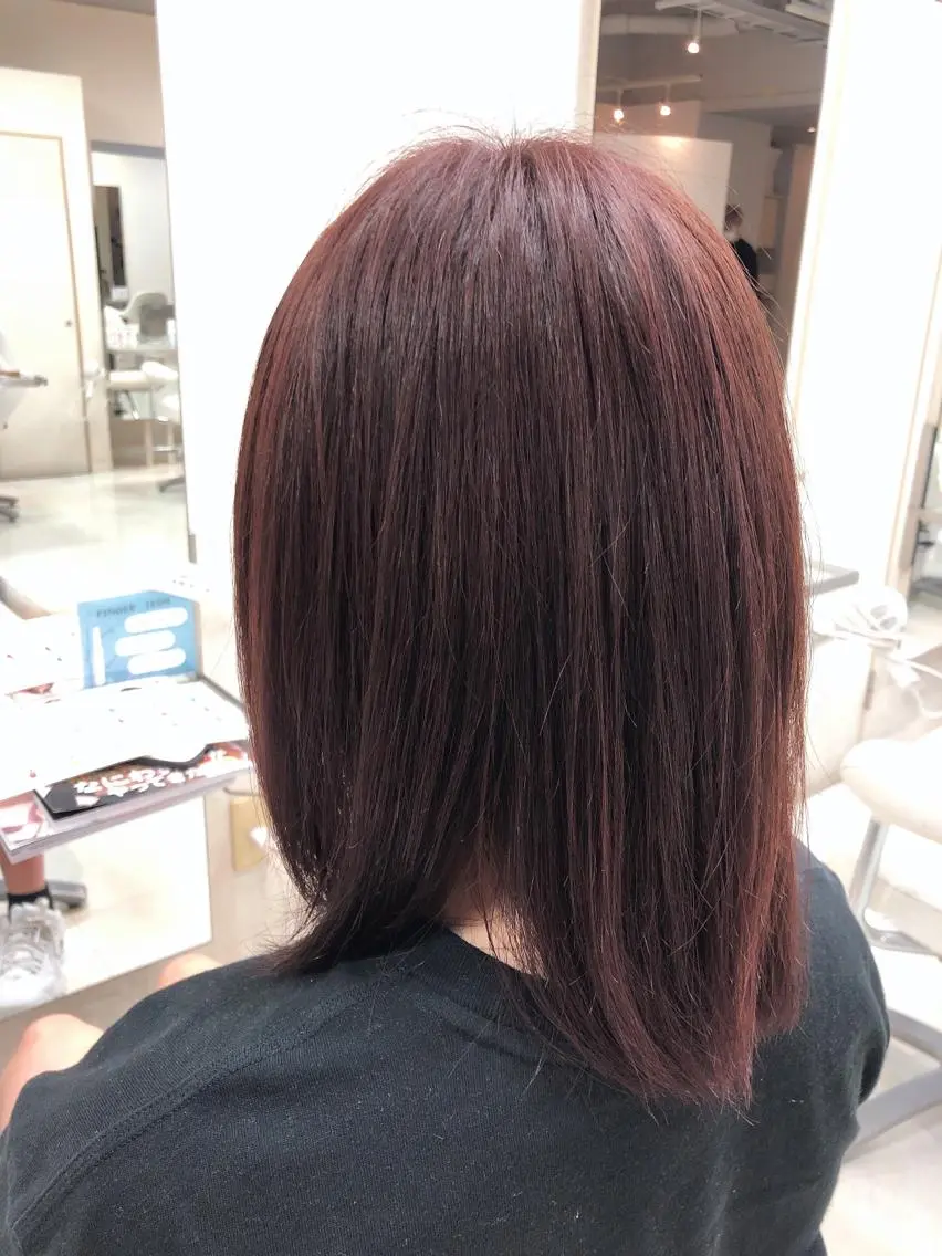 ミディアム ヘアカラー トリートメント 阿部 美咲のヘアスタイル