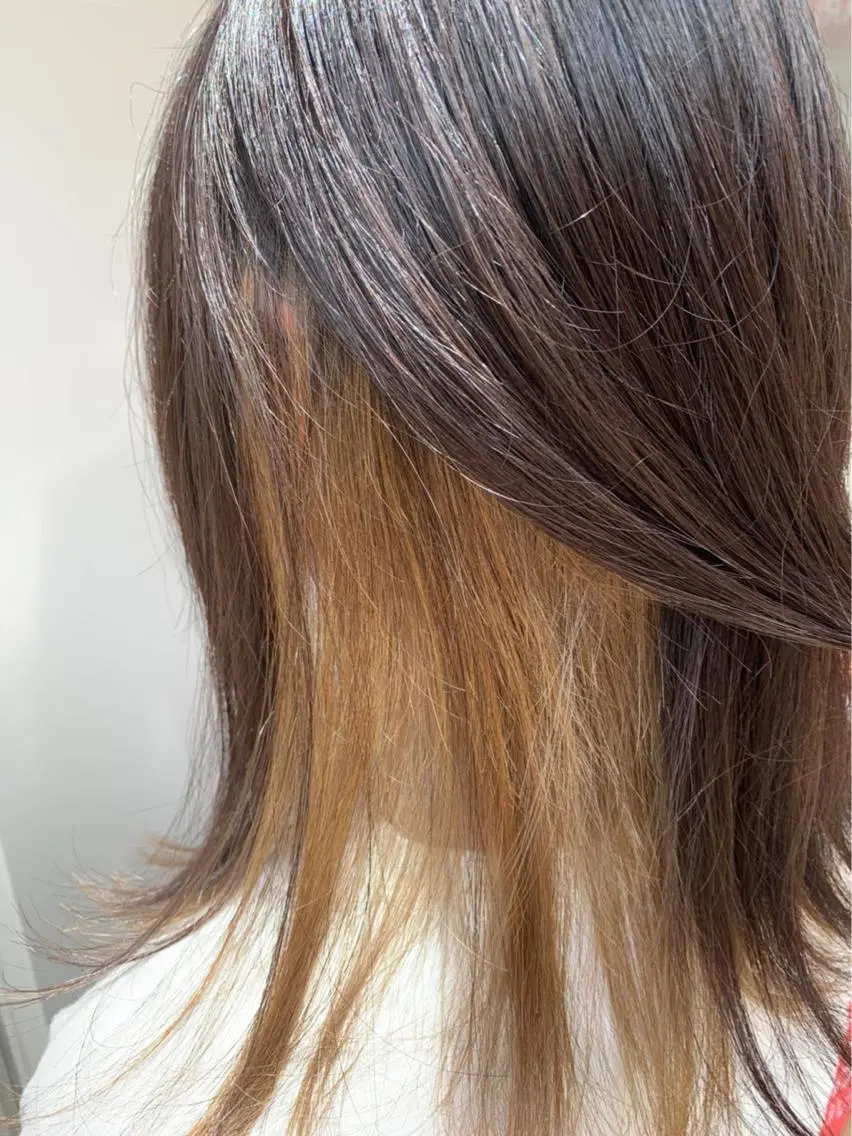 ミディアム カラー アッシュ アッシュブラウン ベージュカラー ブラウンカラー 🫟Blanco🫟 Color&Careのヘアスタイル