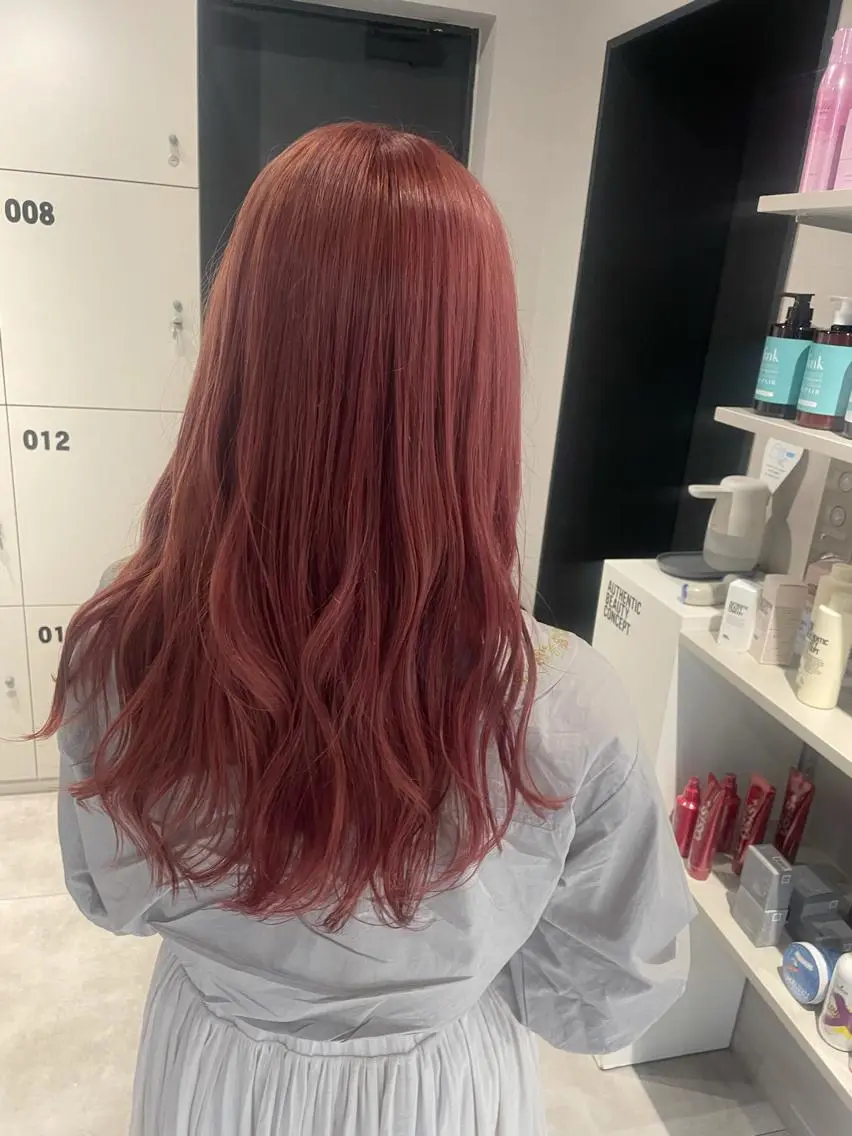 ミディアム カラー ピンクカラー ブリーチ👩‍🦳/ ‪✂︎MANAMIのヘアスタイル
