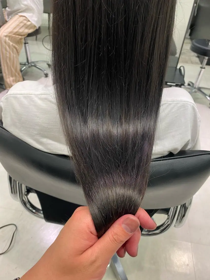 ロング カラー アディクシーカラー ブリーチ 透明感カラー トリートメント ヘアカラー 似合わせ専門美容師 なかじまのヘアスタイル