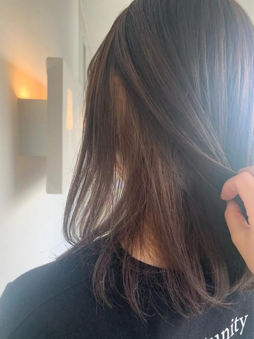 ミディアム おせ ちさとのヘアスタイル