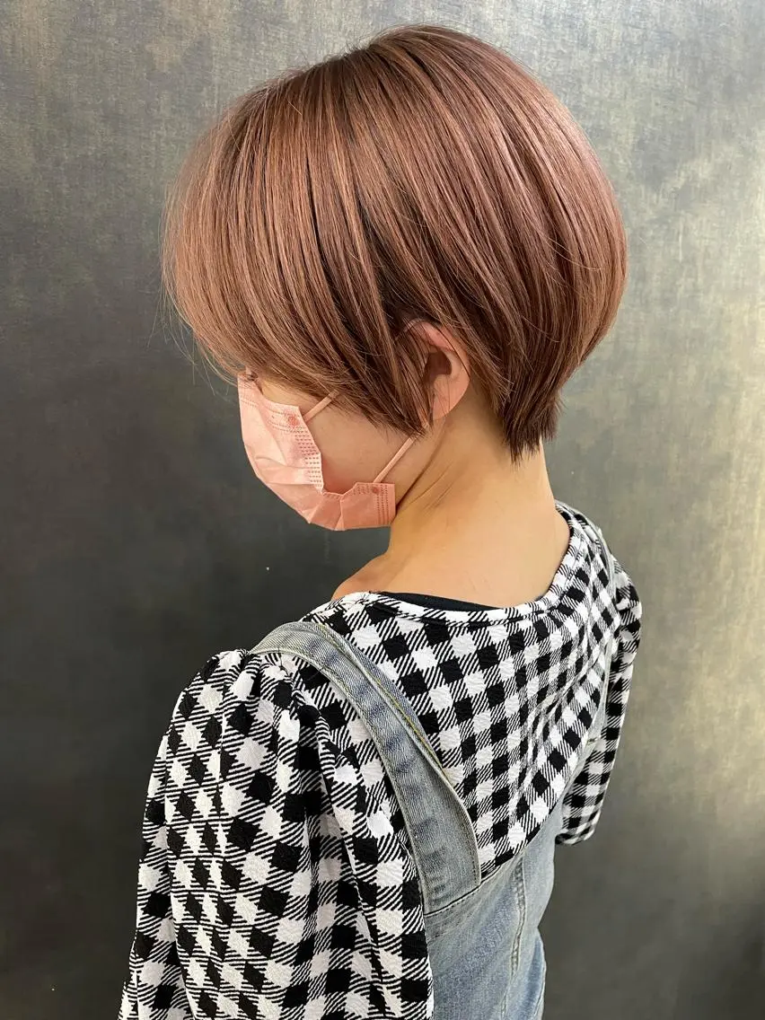 ショート カラー ショート×ブリーチ Lyuca/yujiのヘアスタイル