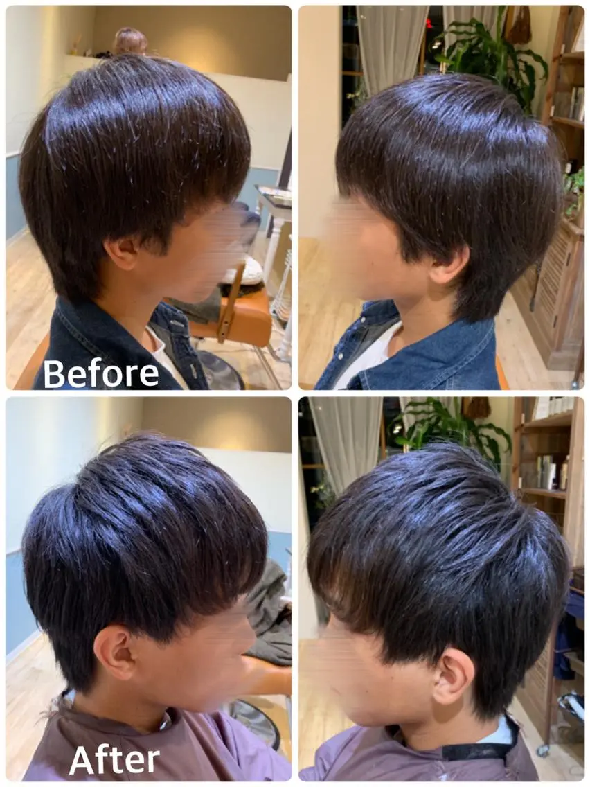 ショート メンズ 学生（メンズ向け） 顔周りカット 学生 beleef守口店 reinaのヘアスタイル