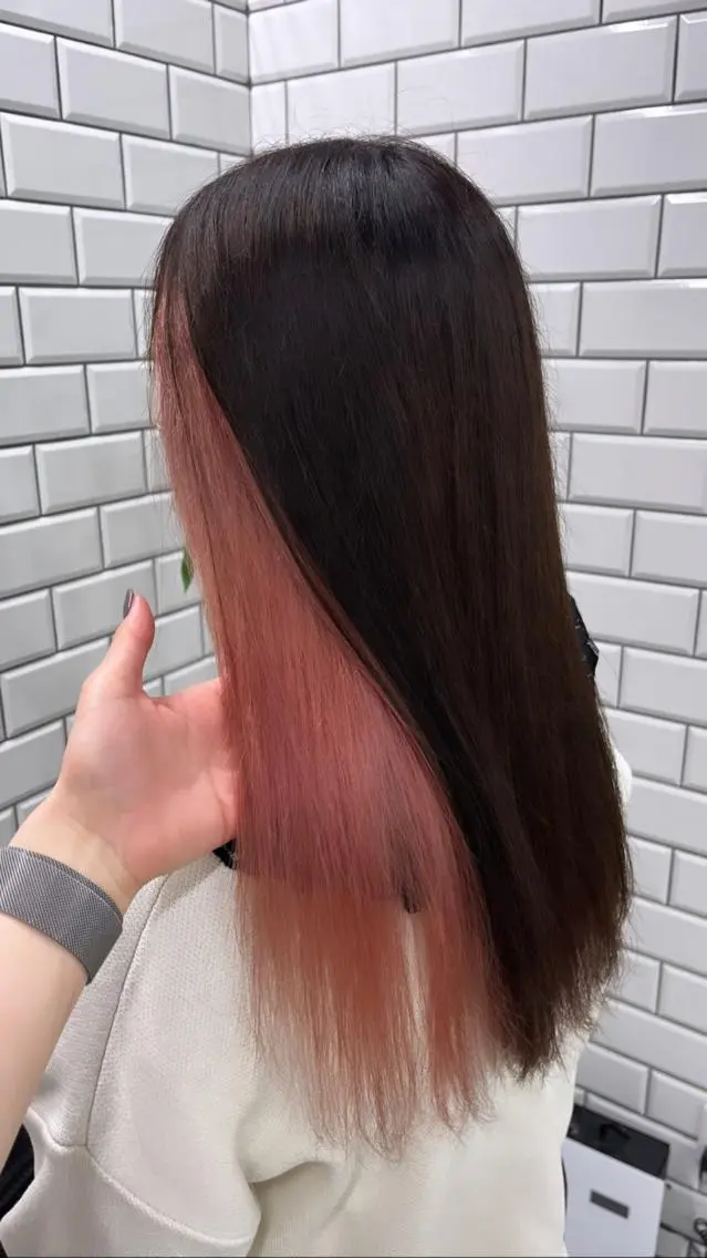 ロング カラー カット ヘアカラー ヘアセット newi赤羽 HINATAのヘアスタイル